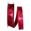 Reliant Ribbon 1.5 in. 100 Yards Dyna Satin EZ Wired Edge Ribbon, Burgundy 5102W-090-09C